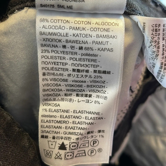 LEVIS 311 Shaping Skinny Jeans Black Denim Black Tab Stretch Mid Rise Size 27 - Picture 8 of 11